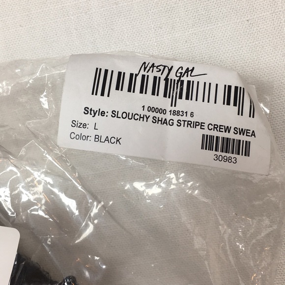 Nasty Gal Hot Child Cropped Knit Sweater Black - Picture 6 of 6